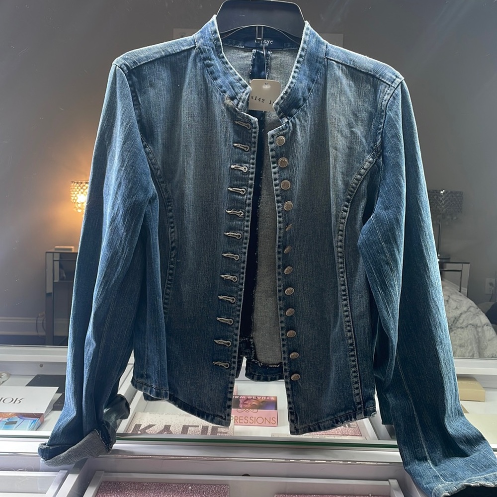 Karen Kane Fitted Denim Jacket